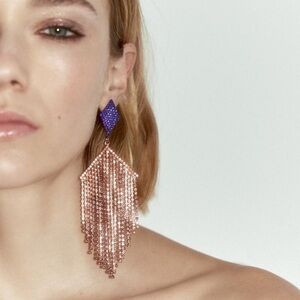 Zara Multicolored Sparkly Earrings - NWT